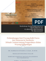 Perkembangan Seni Wayang Kulit Purwa - Materi Webinar Wayang Kaligesingan PDF