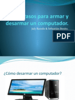 Pasos para Armar y Desarmar Un Computador