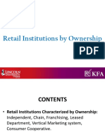 UNIT III Retail Institutions by Ownership