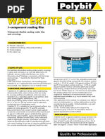 Watertite CL 51: 1-Component Sealing Film