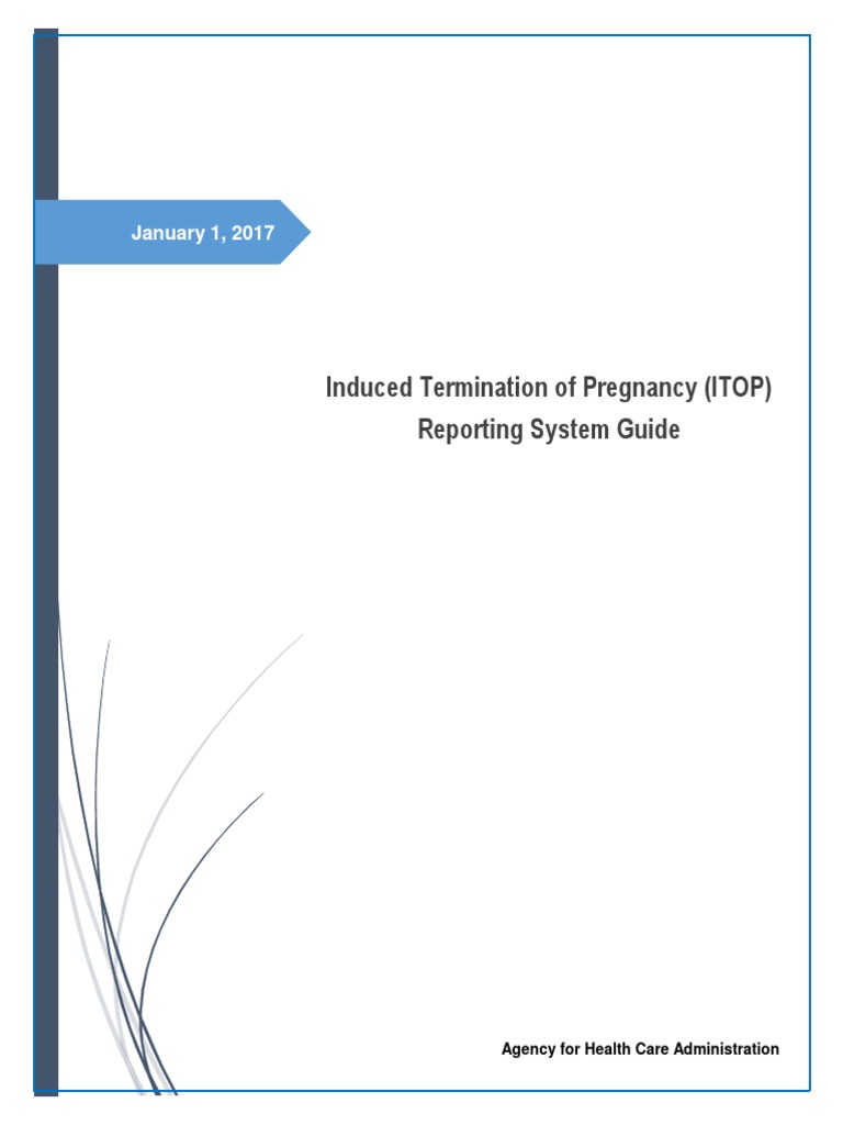 Induced Termination of Pregnancy (ITOP) Reporting System Guide PDF Password Abortion
