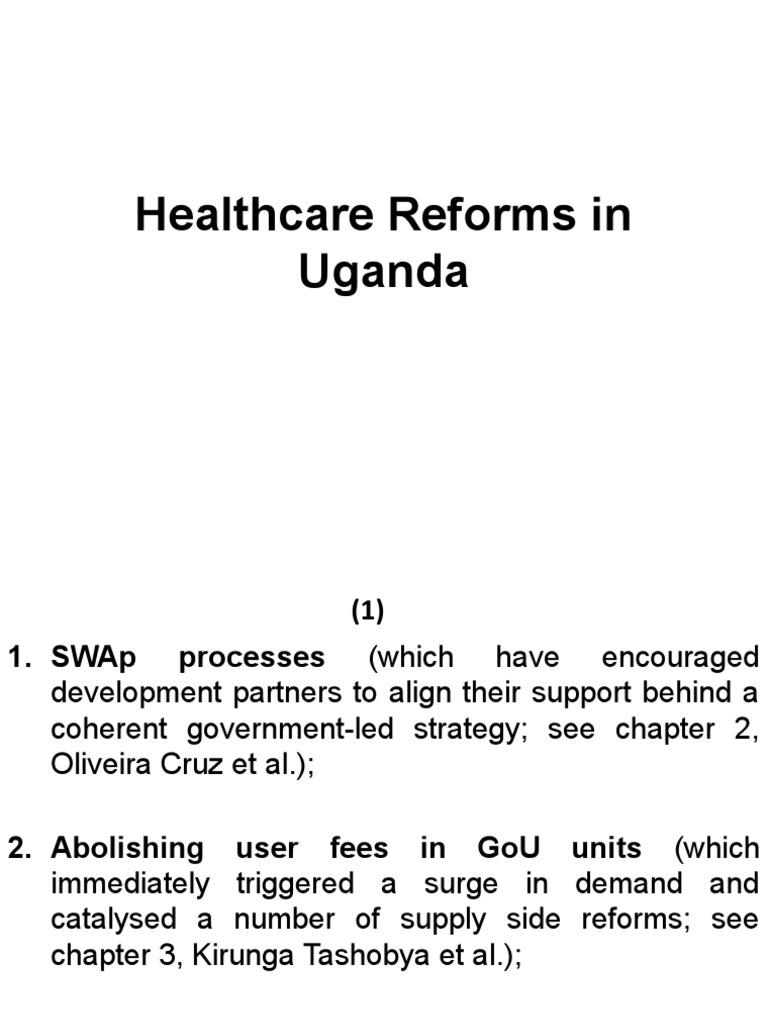 Healthcare Reforms in Uganda | PDF | Occupational Safety And Health ...