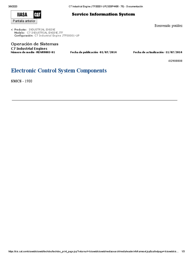 C7 Industrial Engine Electronic Control Guide | PDF | Fuel Injection ...