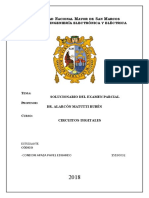 Solucionario examen parcial circuitos digitales UNMSM