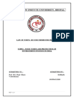 National Law Insitute Univiersity, Bhopal: Law of Torts-Second Trimester Project