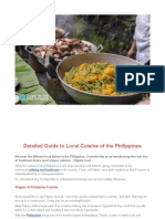Detailed Guide To Local Cuisine of The Philippines