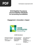 2018 Eligibility Procedures and Accreditation Standards For Accounting Accreditation