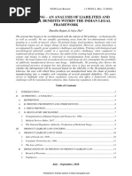 3D Printing - An Analysis of Liabilities and Potential Benefits Within The Indian Legal Framework