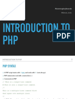 Introduction To PHP: #Burningkeyboards