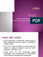 Nutritional Biochemistry 1 - LIPIDS