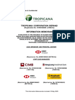 Information Memorandum - Tropicana Corporation Berhad PDF