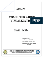 Computer Aided Visualization: Class Test-1