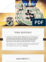 To What Extent Is The Government Responsible For The Increasing Divide Between The Rich and The Poor.