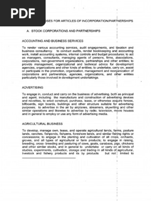 sample business primary purpose