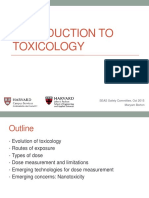 Intro To Toxicology Oct15