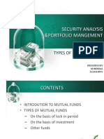 Security Analysis &portfolio Mangement: Types of Mutual Funds