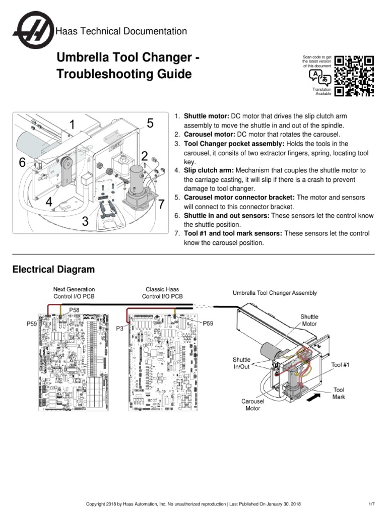 Umbrella Tool Changer - Troubleshooting Guide: Haas Technical ...