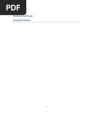 -STATEMENT OF WORK