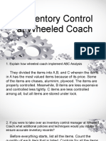 Inventory Control at Wheeled Coach