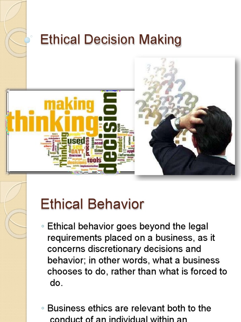 Ethical Decision Making Framework | PDF | Business Ethics | Justice