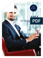 MBA in Hospitality (By EHL) PDF