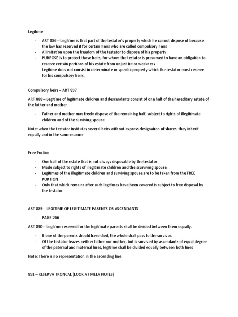 Succession Notes 2 | PDF | Inheritance | Kinship And Descent