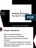 1 Defining Marketing For The 21 Century