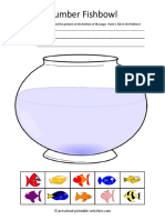 Number Fishbowl: Write The Number 1. Cut Out The Pictures at The Bottom of The Page. Paste 1 Fish in The Fishbowl