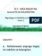 Aralin 1-Mga Bagay Na Makikita Sa Kalawakan