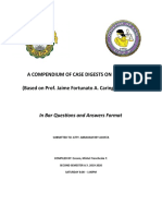 A Compendium of Case Digests On Evidence (Based On Prof. Jaime Fortunato A. Caringal's Outline)