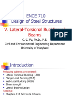 ENCE 710 Design of Steel Structures: V. Lateral-Torsional Buckling of Beams