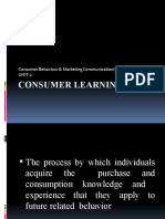 Consumer Learning: Consumer Behaviour & Marketing Communication (KMB MK-02) UNIT-2