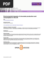 Environmental Impacts of Chocolate Production and Consumption in The UK