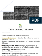 Package Javax - SQL: Tula's Institute, Dehradun