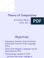 Theory of Computation: Automata Theory (CFG, CFL, CNF)