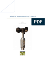 Hybrid MC Anemometer User's Manual: Author: NRG Technical Services