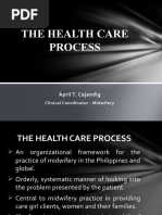 The Health Care Process: April T. Cajandig