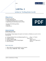 LAB No. 1: Introduction To Verilog (Gate Level)