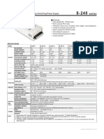 240W Single Output Switching Power Supply: Series