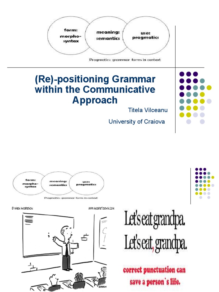 Grammar in Communicative Teaching | PDF | English As A Second Or ...
