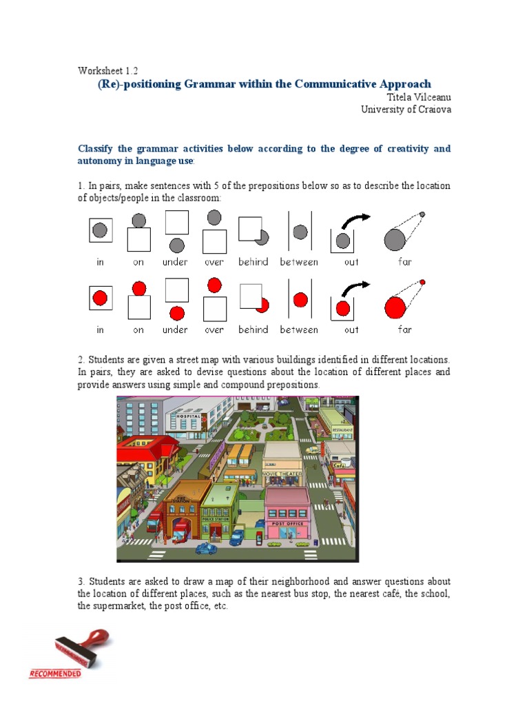 Creative Grammar Activities for Classrooms | PDF