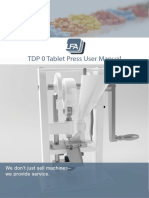 Tablet Press Machine User Manual