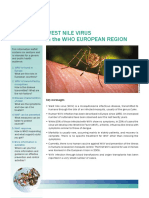 West Nile Virus in The Who European Region: Key Messages