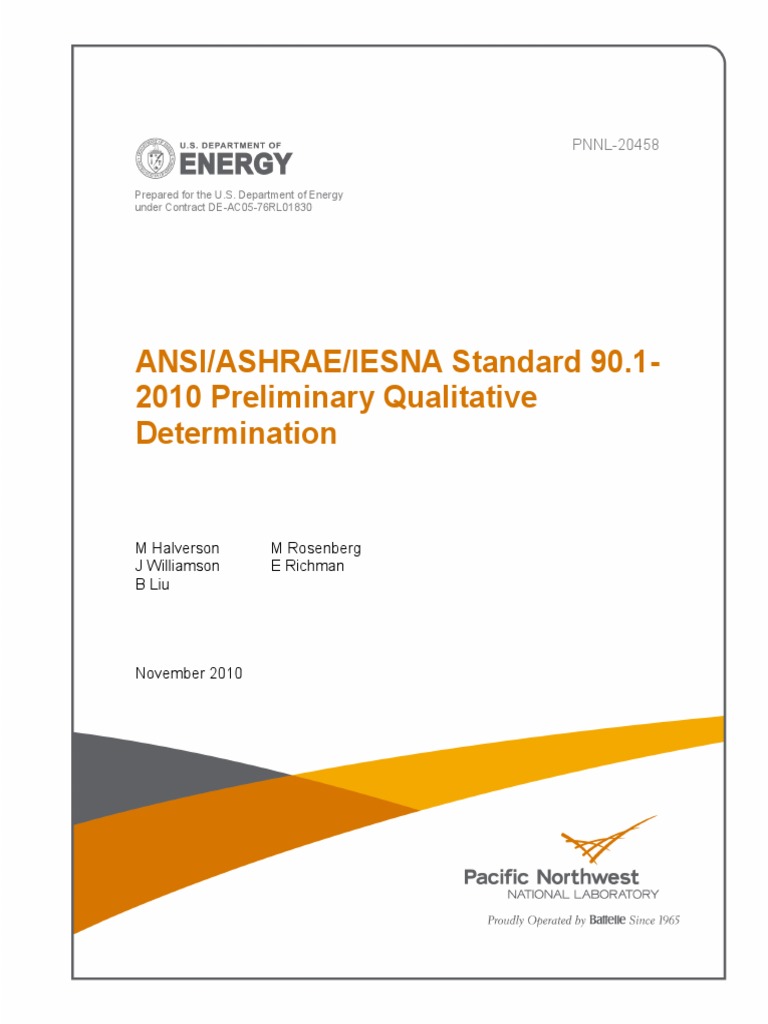 ANSI/ASHRAE/IESNA Standard 90.1-2010 Preliminary Qualitative ...