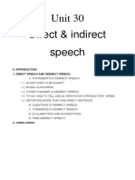 Direct Speech and Indirect Speech