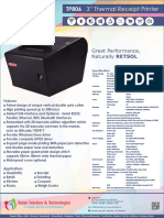 TP-806 Thermal Printer Specs