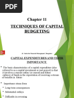 Techniques of Capital Budgeting: Centre For Financial Management, Bangalore