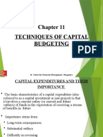 Techniques of Capital Budgeting: Centre For Financial Management, Bangalore
