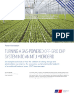 Turning A Gas-Powered Off-Grid CHP System Into An Mtu Microgrid