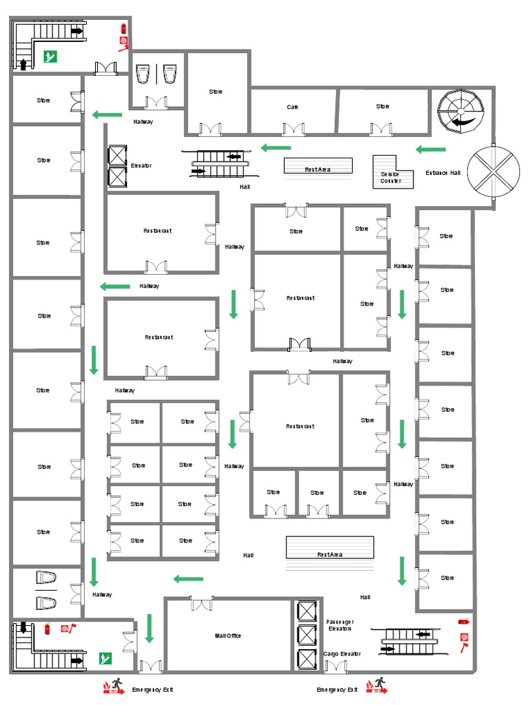 Shopping Mall Layout Plan | PDF | Transport Infrastructure | Transport